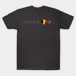 Belgian heartbeart flag T-Shirt